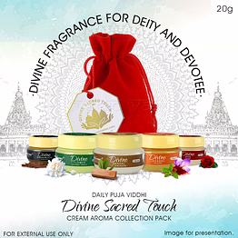 vedic vaani™ daily puja viddhi divine sacred touch cream aroma collection for deity and devotee