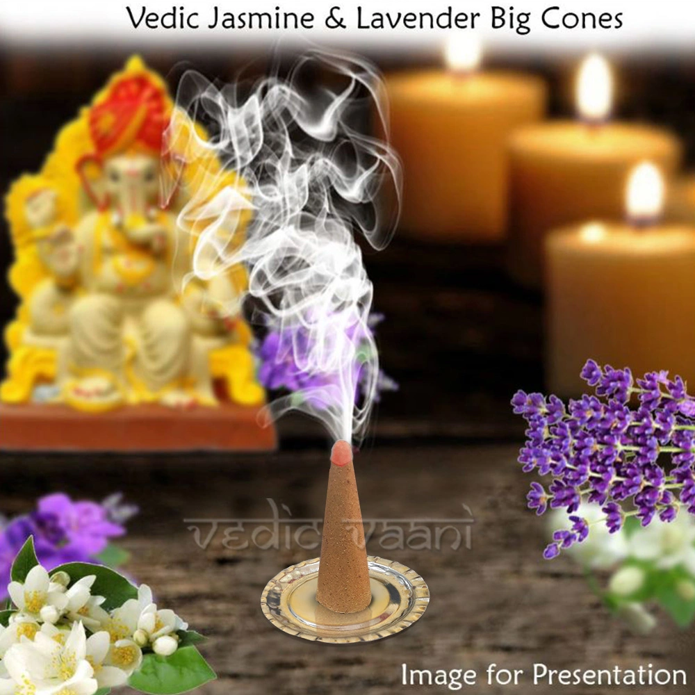 Vedic Jasmine &amp; Lavender Big Cones-2