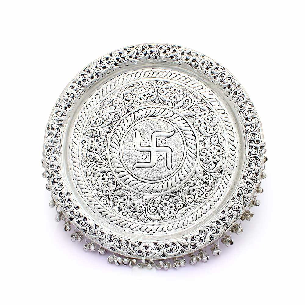 Shagun Swastik pooja thali set for spiritual Auspicious Occasions image 2