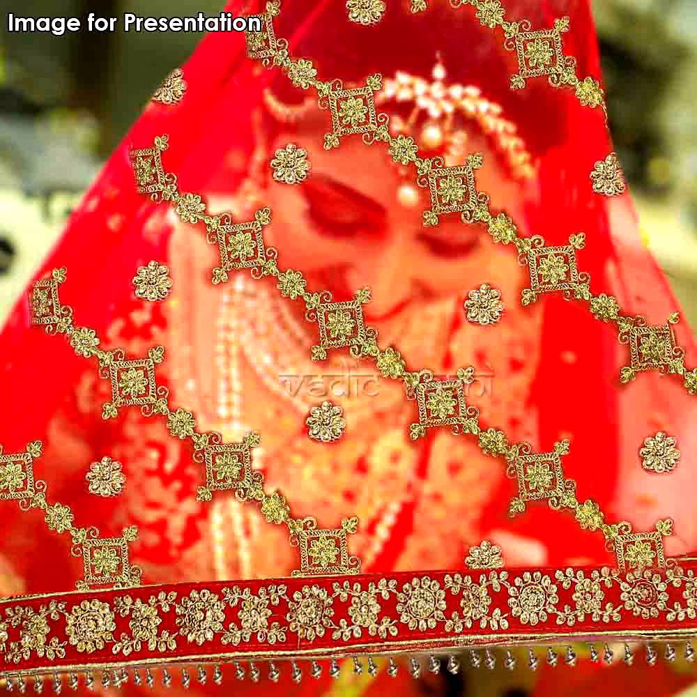 Net - Chunni, Dupatta for Wedding Auspicious Occasions image 5