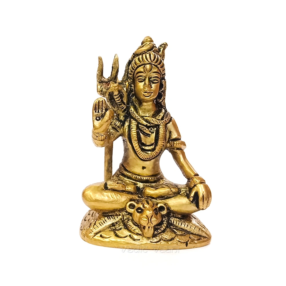 Lord Shiva Idol in Brass-AZ08