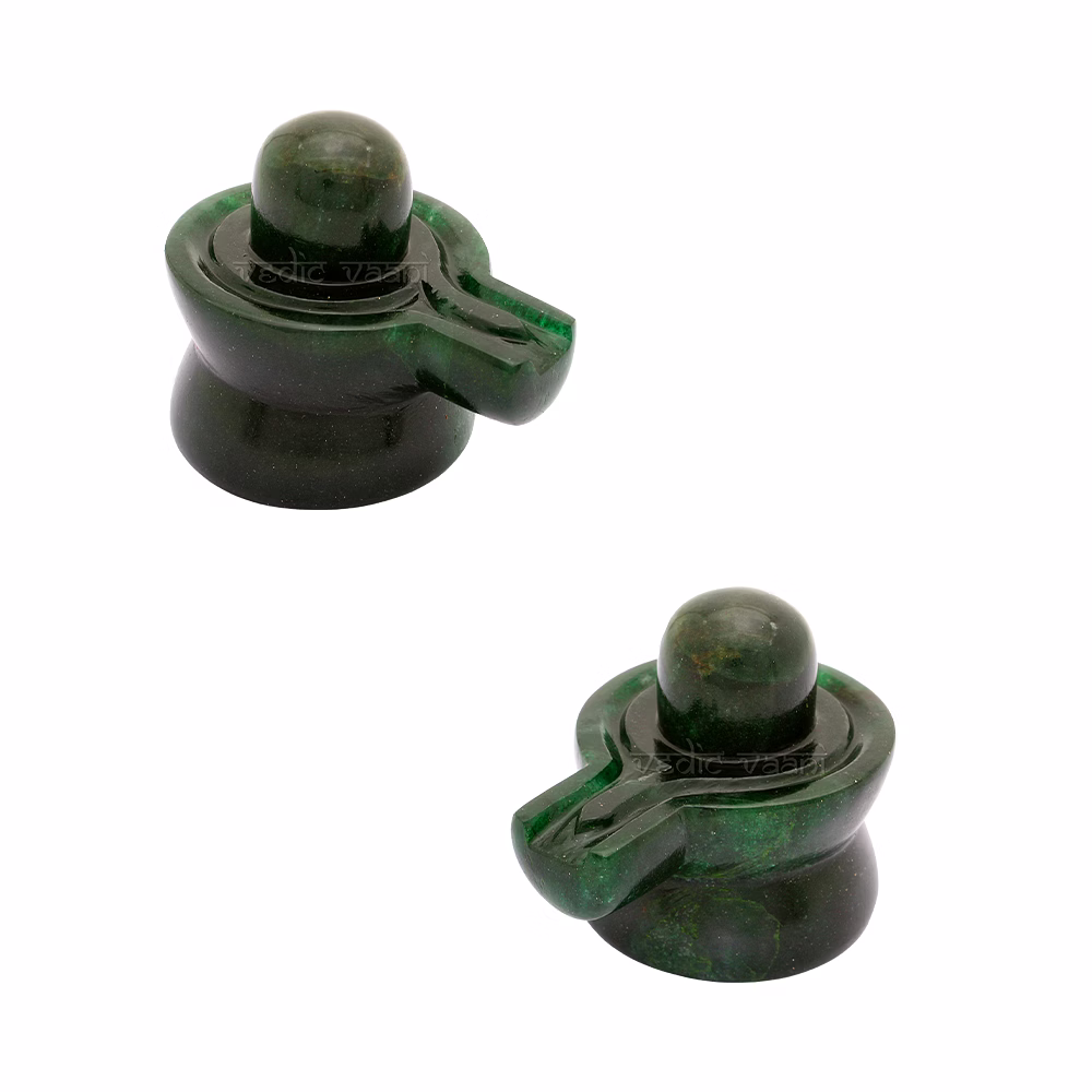 Shivlingam in Natural Green Jade - 260 gms image 3