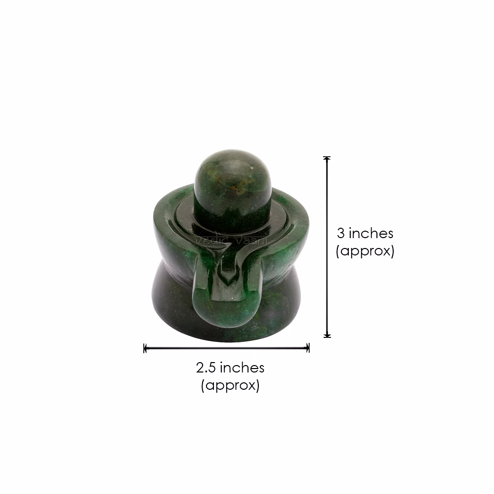 Shivlingam in Natural Green Jade - 260 gms image 5