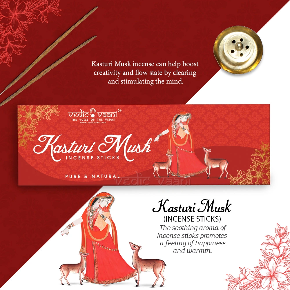 Kasturi Musk Incense Sticks-100 gms-2