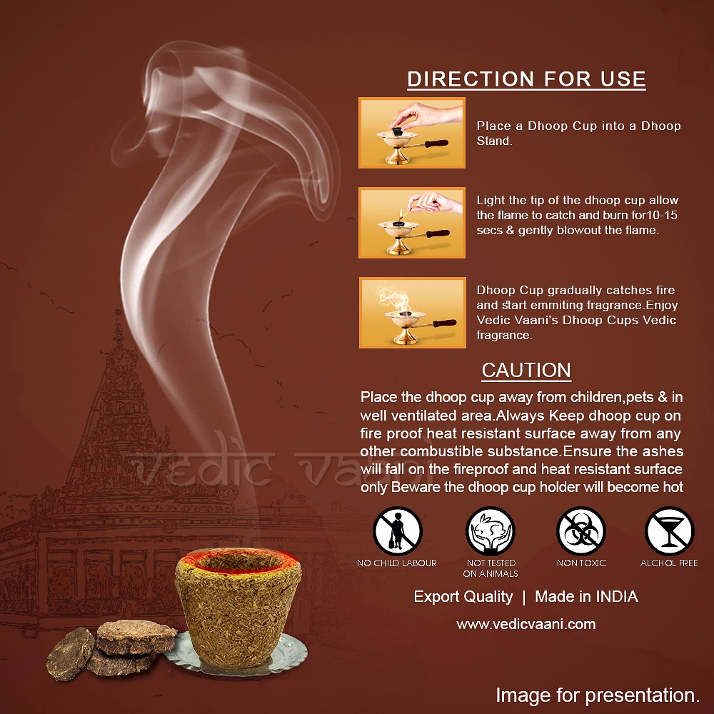 Gaumay Cow Dung Agnihotra Dhoop Cups image 5