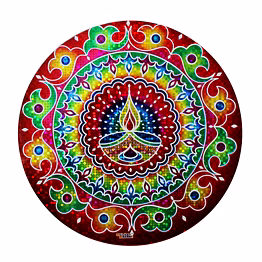 vedic vaani™ rangoli sticker