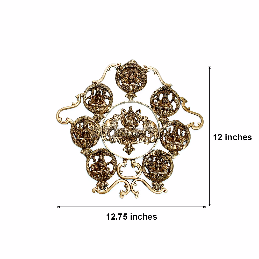 Astalaxmi Wall Hanging in Brass image 5