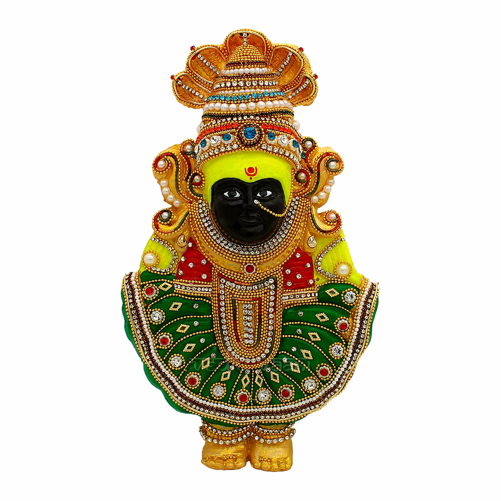 vedic vaani™ ambabai/ mahalaxmi temple kolhapur vrat face for kalash sthapana, guruvar vrat