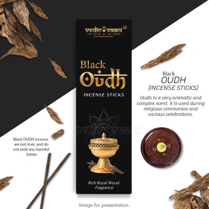 Black Oudh Incense Sticks (100 Grams)-100-1