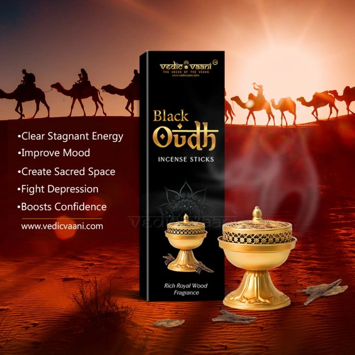 Black Oudh Incense Sticks (100 Grams)-100-3