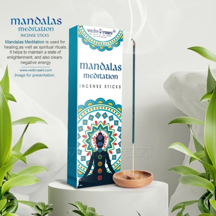 Mandalas Meditation Incense Sticks (100 Grams)-100-3