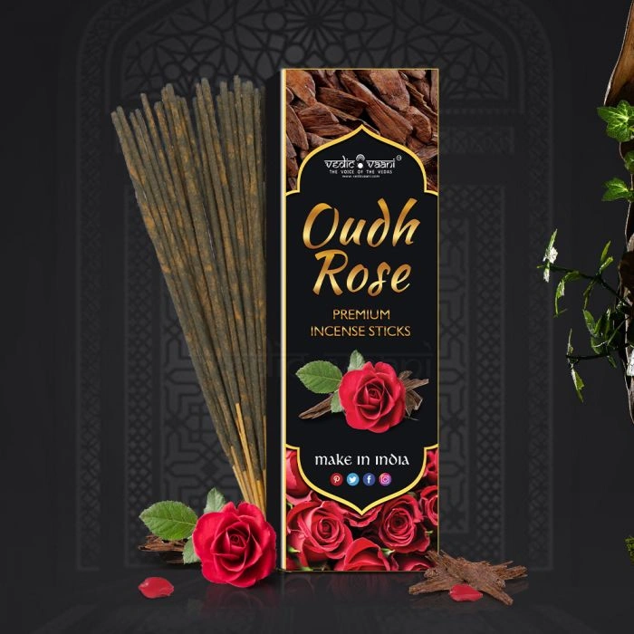 Oudh Rose Incense Sticks-AG372-1