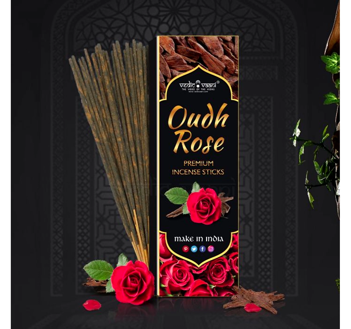 Rose discount oud incense