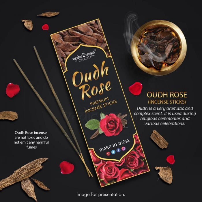 Oudh Rose Incense Sticks-100-2