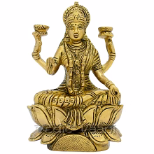vedic vaani™ devi mahalakshmi idol in antic finish