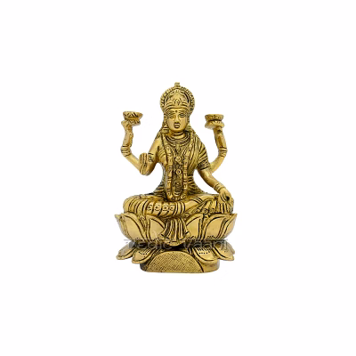 vedic vaani™ devi mahalakshmi idol in antic finish