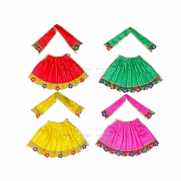 vedic vaani™ lehanga and dupatta design - 7 inch set of 6