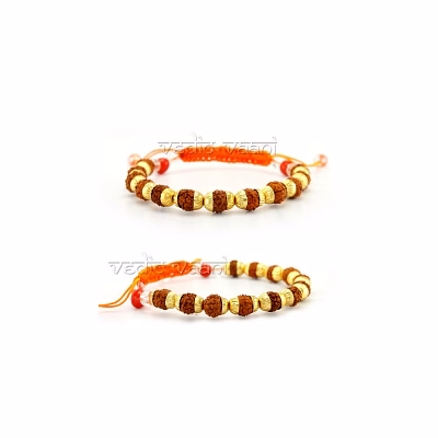 vedic vaani™ rudraksha bracelet in designer caps