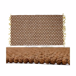 vedic vaani™ meditation mat made of rudraksha beads
