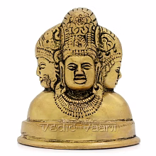 brahma vishnu mahesh (shiva) idol - trimurti by vedic vaani™