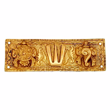 vastu shankh chakra plate - door hanging by vedic vaani™