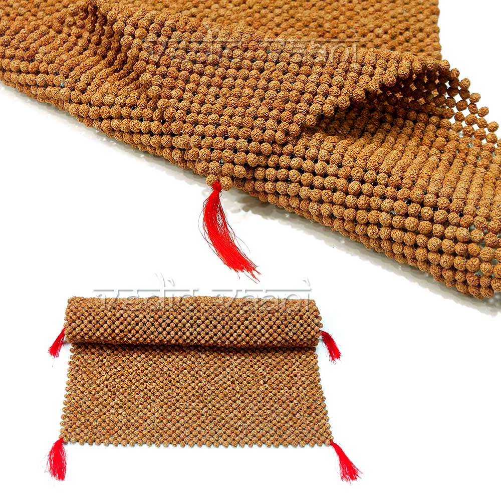 Aasan for Puja made of Rudraksha Beads image 2