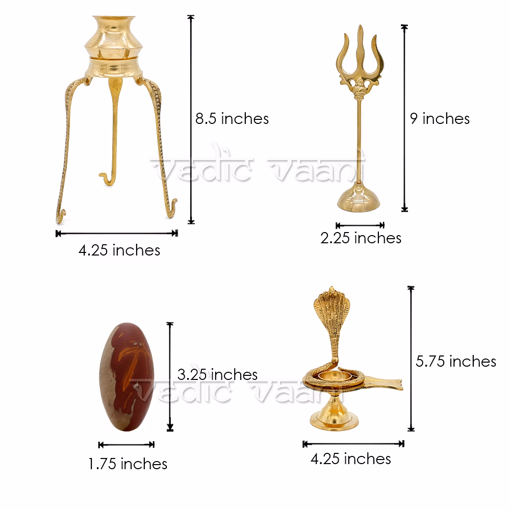 Shiva Banalingam Puja Archana Set with Trishul by Vedic Vaani™ image 4