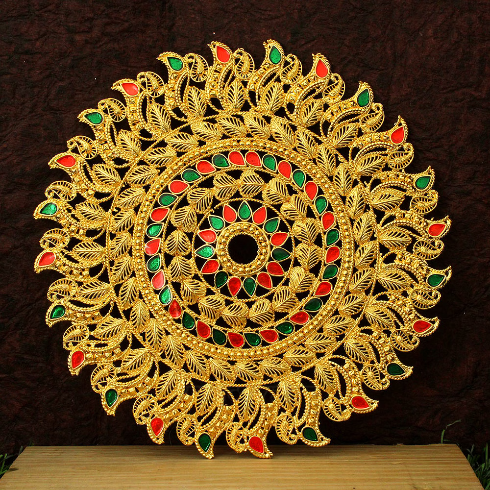 lord vishnu sudarshana chakra - vedic vaani™ spiritual home decor and ritual accessory