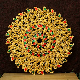 lord vishnu sudarshana chakra - vedic vaani™ spiritual home decor and ritual accessory