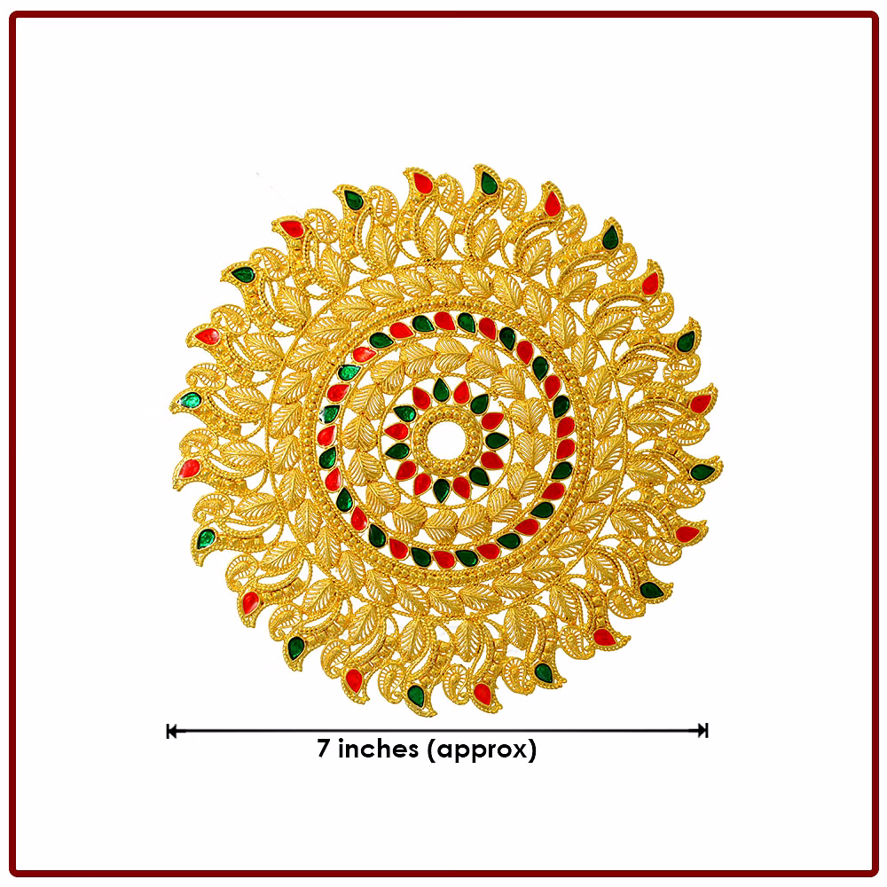 Lord Vishnu Sudarshana Chakra - Vedic Vaani™ Spiritual Home Decor and Ritual Accessory image 5