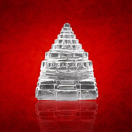 vedic vaani™ shree yantra in crystal - 145 gms