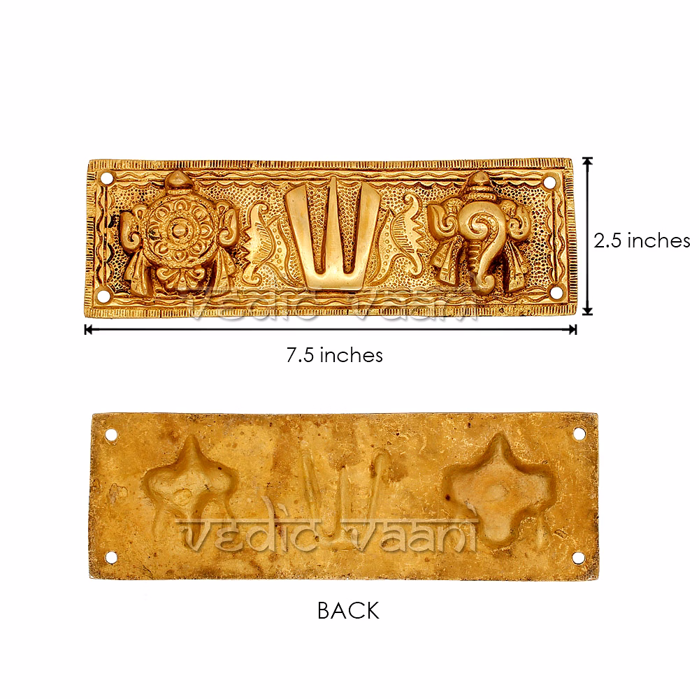 Vastu Shankh Chakra Plate - Door Hanging by Vedic Vaani™ image 2