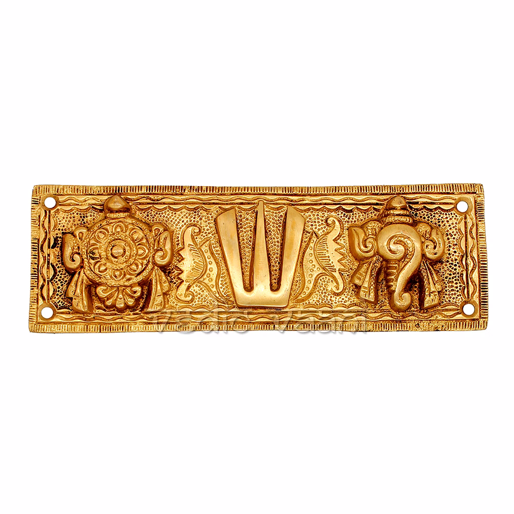 Vastu Shankh Chakra Plate - Door Hanging by Vedic Vaani™ image 3