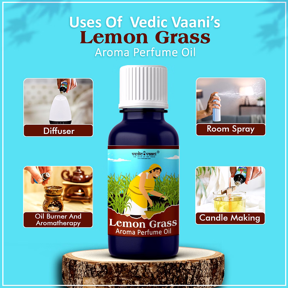 Vedic Vaani Lemon Grass Aroma Perfume Oil image 4