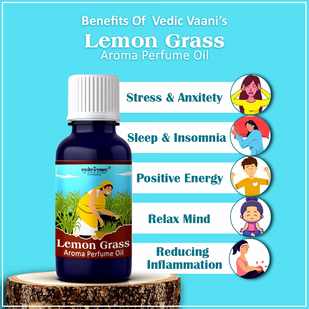 Vedic Vaani Lemon Grass Aroma Perfume Oil image 3