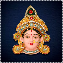 lakshmi varaham face in brass - exquisite spiritual decor
