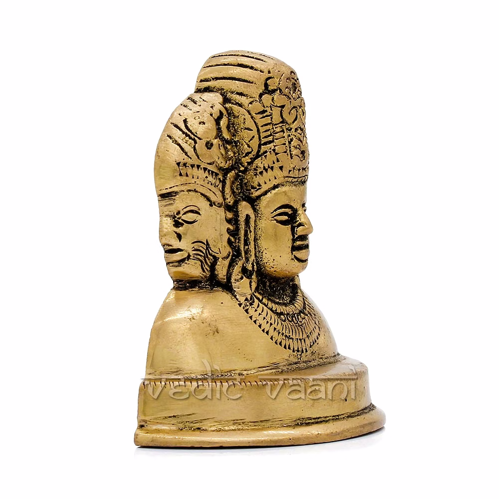 Brahma Vishnu Mahesh (Shiva) Idol - Trimurti by Vedic Vaani™ image 2