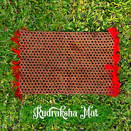 divine rudraksha mat by vedic vaani™ for spiritual spaces
