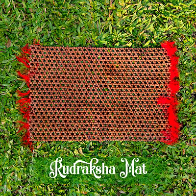 divine rudraksha mat by vedic vaani™ for spiritual spaces