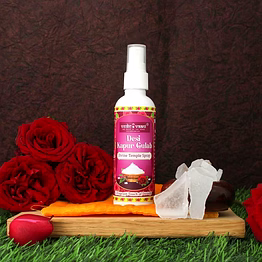 vedic vaani desi kapur gulab divine positive energy spray - natural purifying air spray 100ml