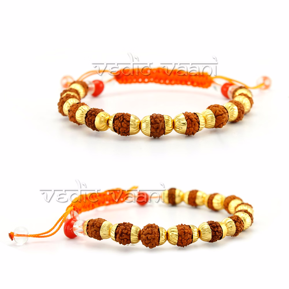 Rudraksha Bracelet in Designer Caps image 3