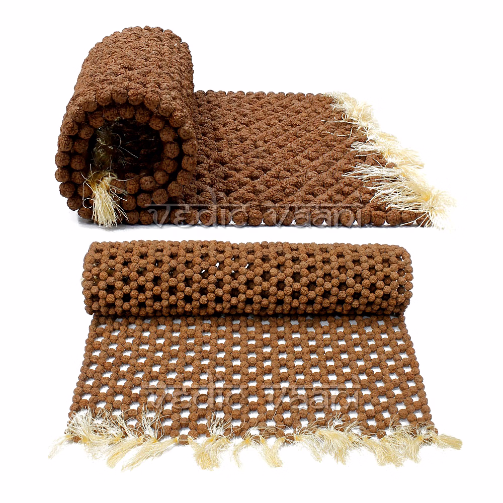 Meditation Mat made of Rudraksha Beads image 4