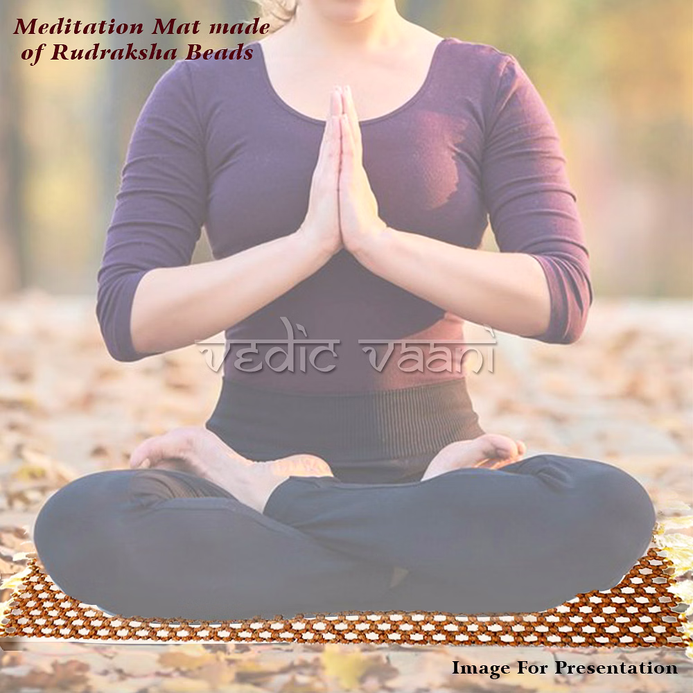Meditation Mat made of Rudraksha Beads image 3