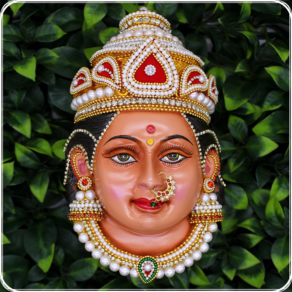 vedic vaani™ mukhavata mask (face) of devi lakshmi