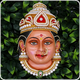 vedic vaani™ mukhavata mask (face) of devi lakshmi