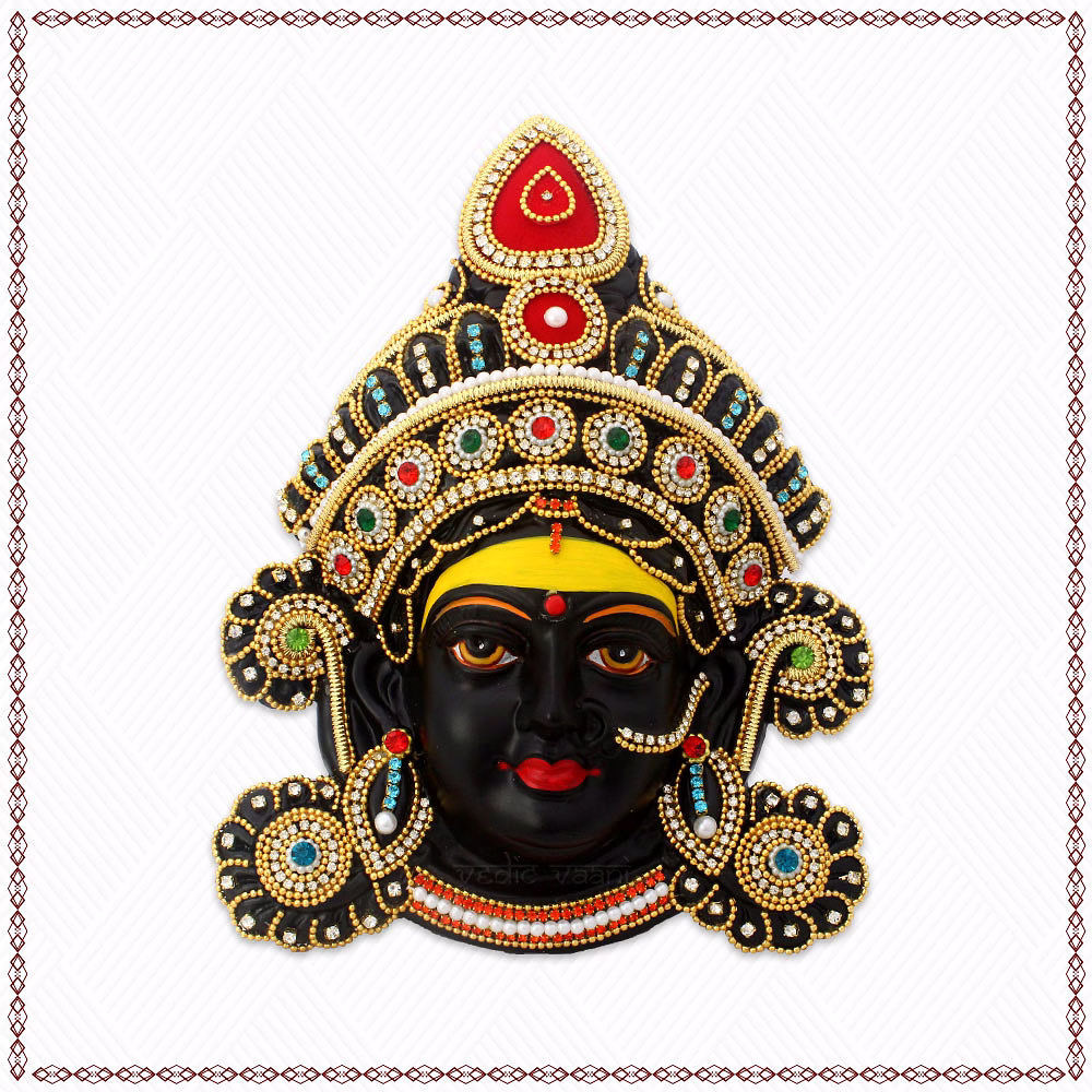 vedic vaani™ decorative face of maa kali