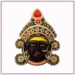 vedic vaani™ decorative face of maa kali