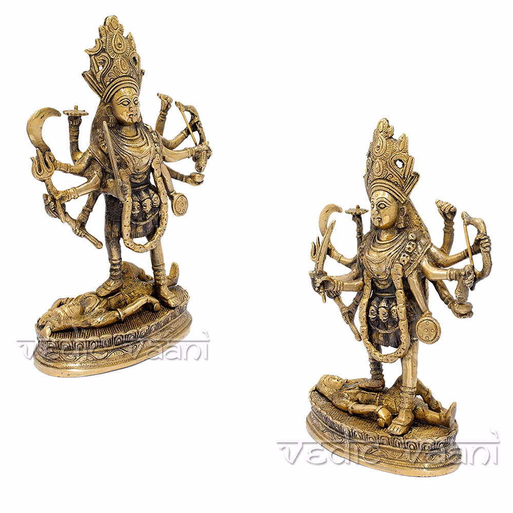 Kali Statue in Brass - Big image 2