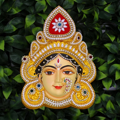 vedic vaani™ attractive mahalaxmi face (mask) mukhavata