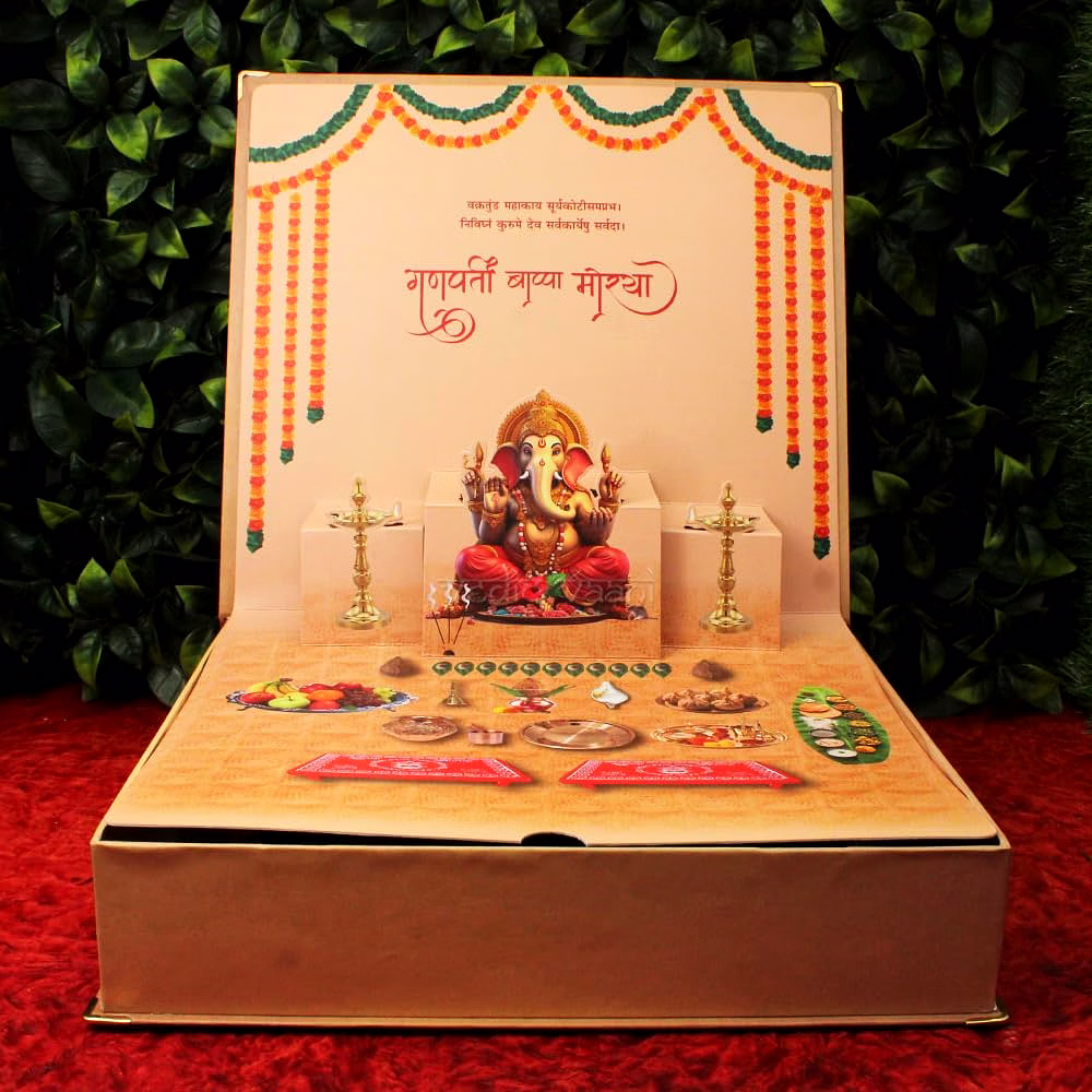 Vedic Vaani Ganesh Chaturthi Puja Kit Traditional Worship Ganpati Sthapana Samagri Puja Kit image 4
